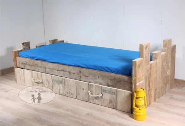Kinderbed Steigerhout Robuust - Afbeelding 5