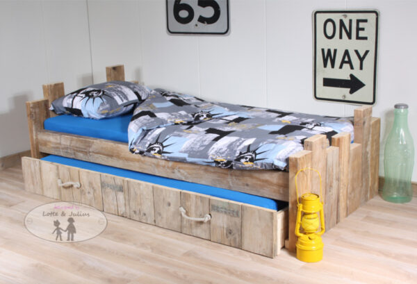 Kinderbed Steigerhout Robuust - Afbeelding 4