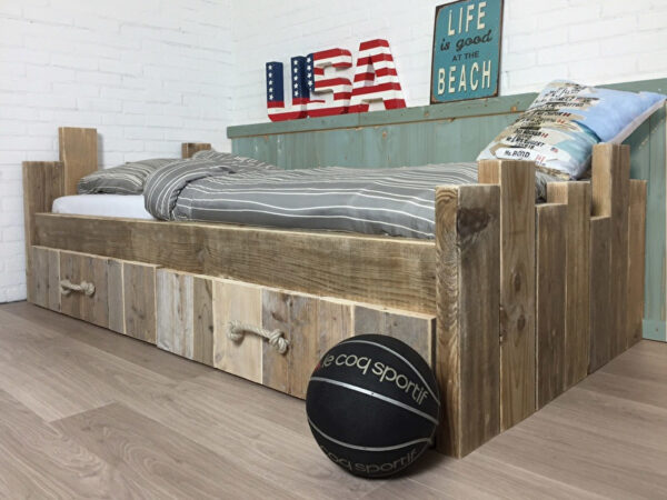 Kinderbed Steigerhout Robuust - Afbeelding 2