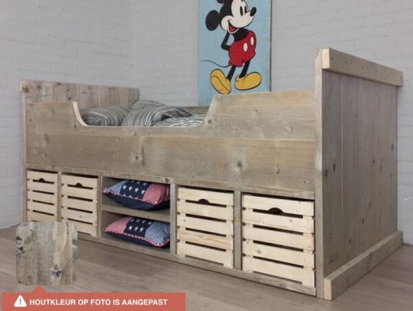 kajuitbed steigerhout Anne-Lotte